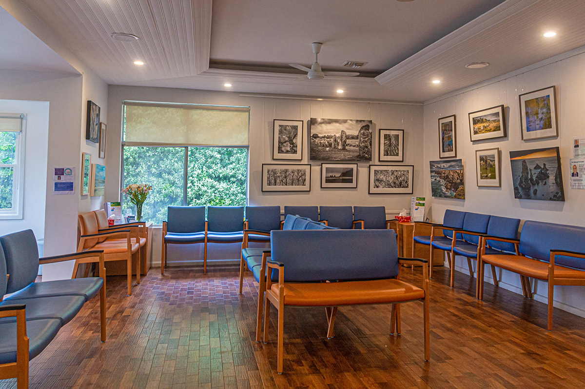 Mittagong Medical Centre waiting room with comfortable chairs